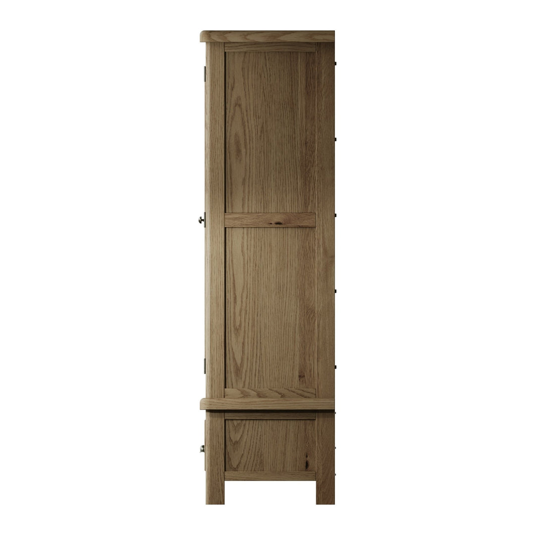 Rusper Oak 2 Door Wardrobe with Drawer - Duck Barn Interiors