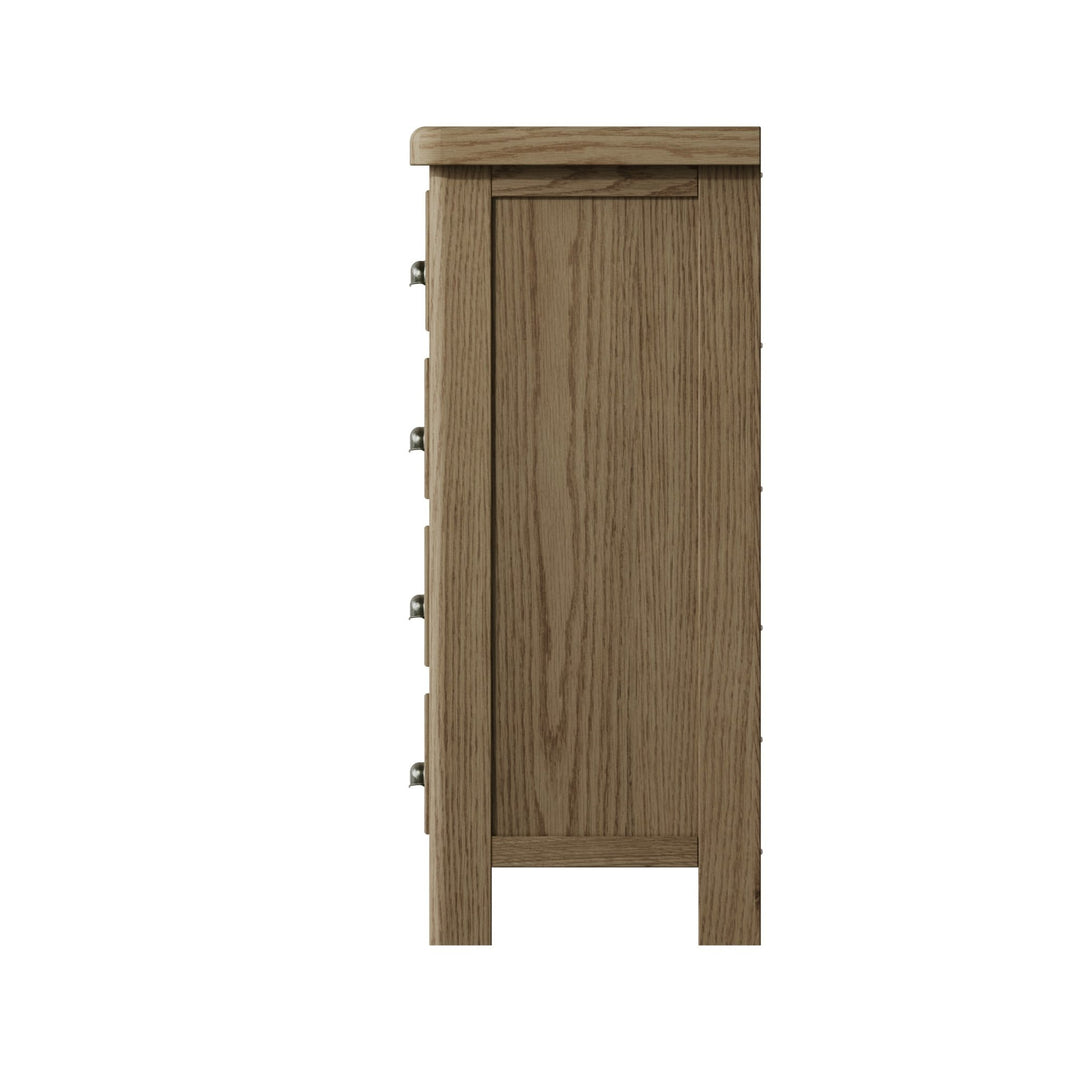 Rusper Oak 2 Over 3 Chest of Drawers - Duck Barn Interiors