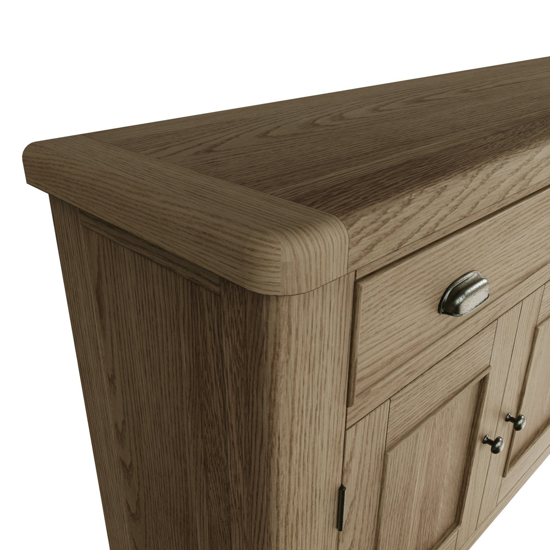 Rusper Oak 4 Door Large Sideboard8 - Duck Barn Interiors