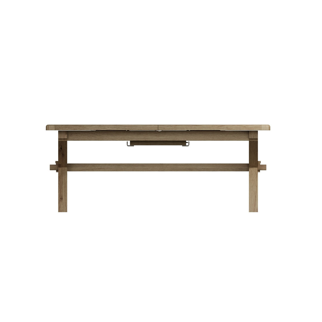 Rusper Oak Cross Leg Extending Dining Table - 2M9 - Duck Barn Interiors