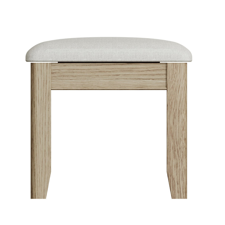 Rusper Oak Dressing Table Stool - Duck Barn Interiors