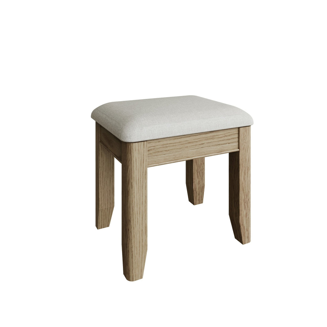 Rusper Oak Dressing Table Stool - Duck Barn Interiors