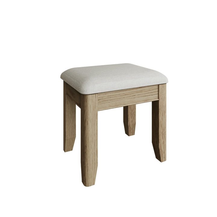 Rusper Oak Dressing Table Stool - Duck Barn Interiors