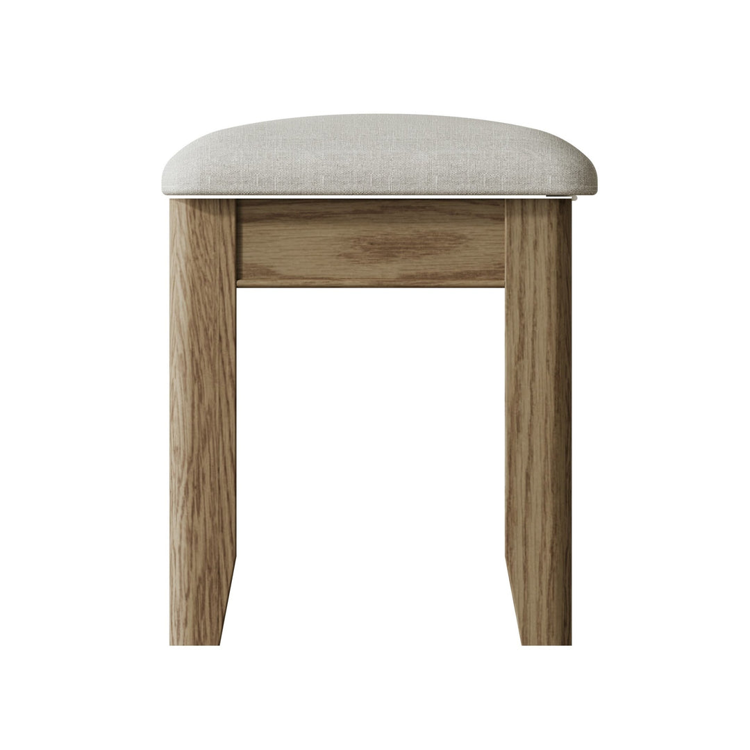 Rusper Oak Dressing Table Stool - Duck Barn Interiors