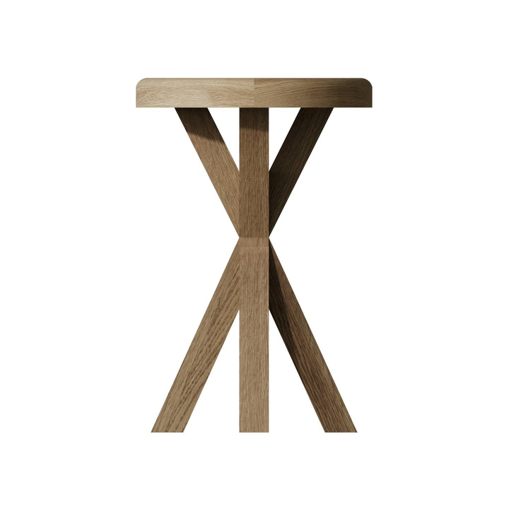 Rusper Oak Round Side Table2 - Duck Barn Interiors