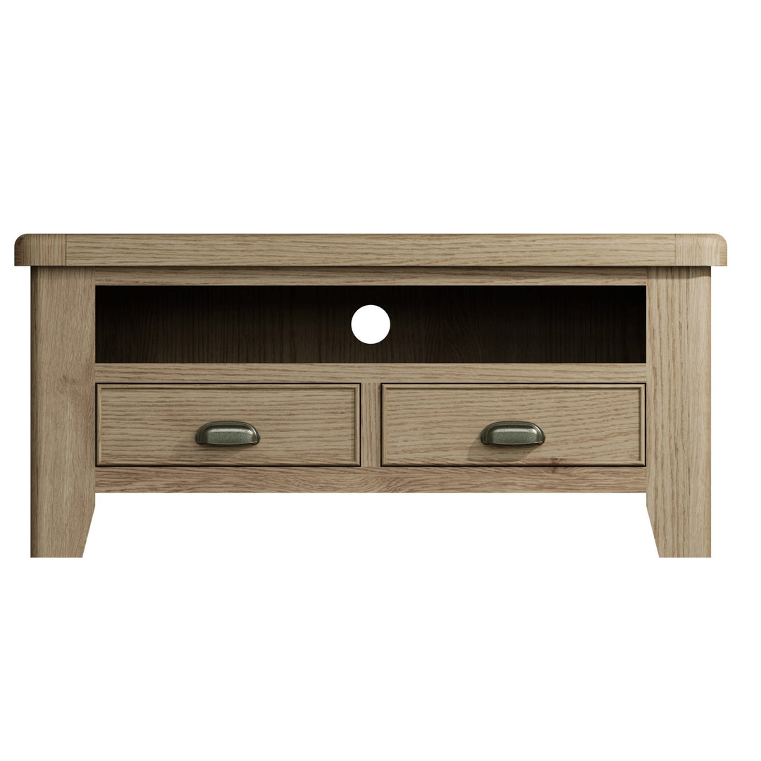 Rusper Oak TV Unit2 - Duck Barn Interiors