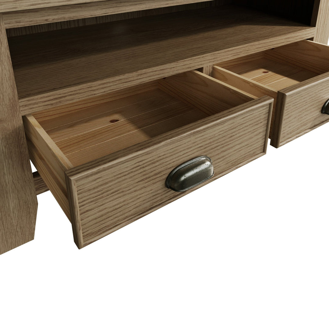 Rusper Oak TV Unit4 - Duck Barn Interiors