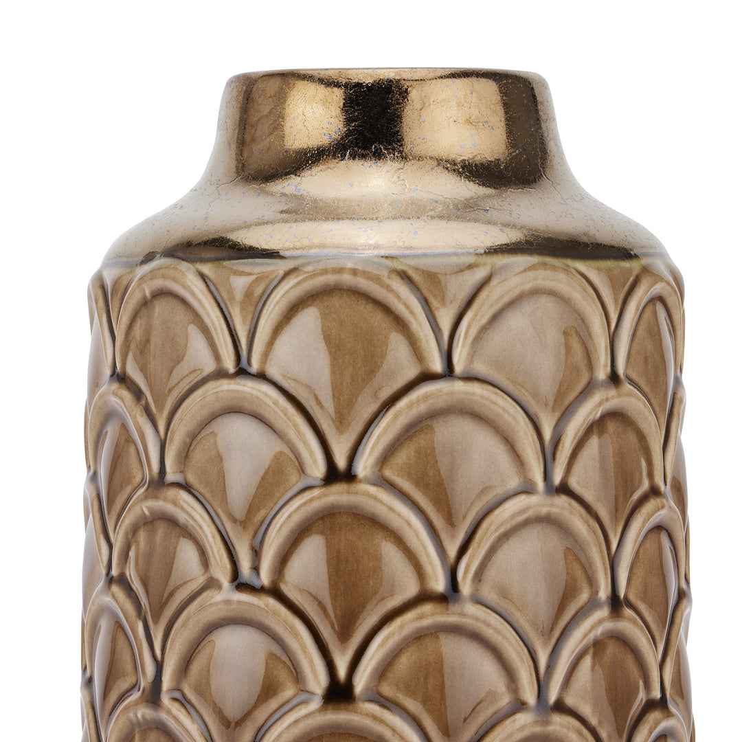 Seville Caramel Scalloped Vase - Small4 - Duck Barn Interiors