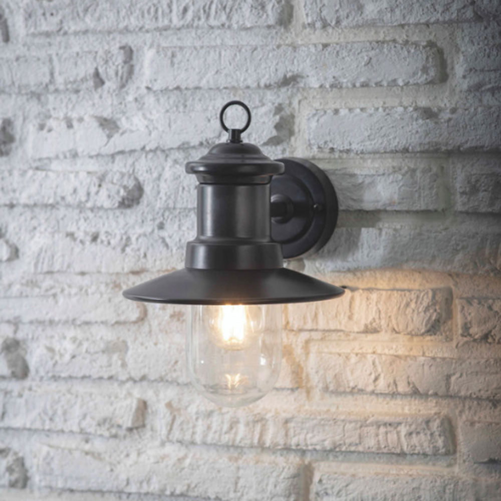 Ships Outdoor Wall Light - Carbon - Duck Barn Interiors