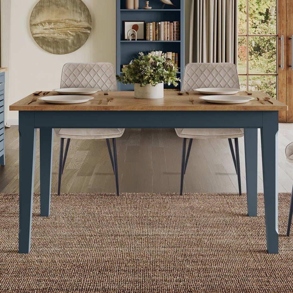 Signature Blue Dining Table - Duck Barn Interiors