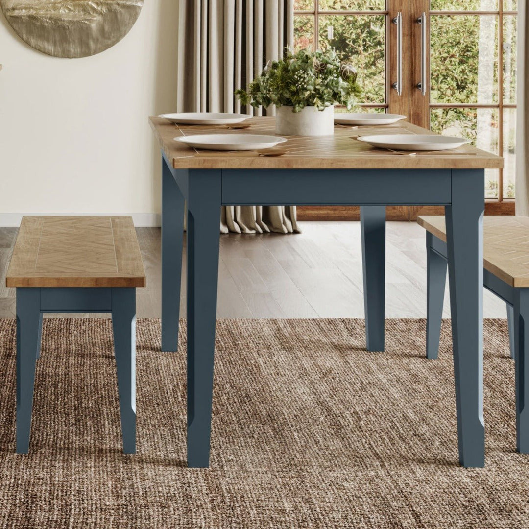 Signature Blue Dining Table - Duck Barn Interiors