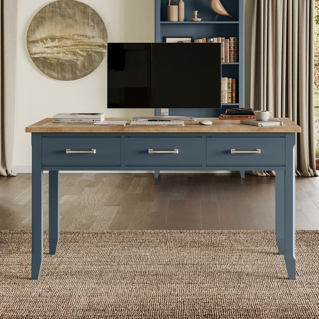 Signature Blue - Executive Desk - Duck Barn Interiors