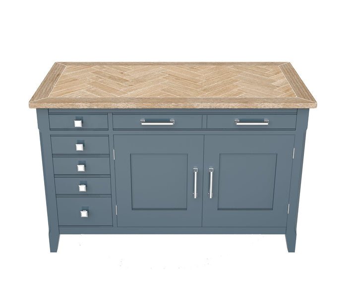 Signature Blue Hidden Home Office Desk4 - Duck Barn Interiors