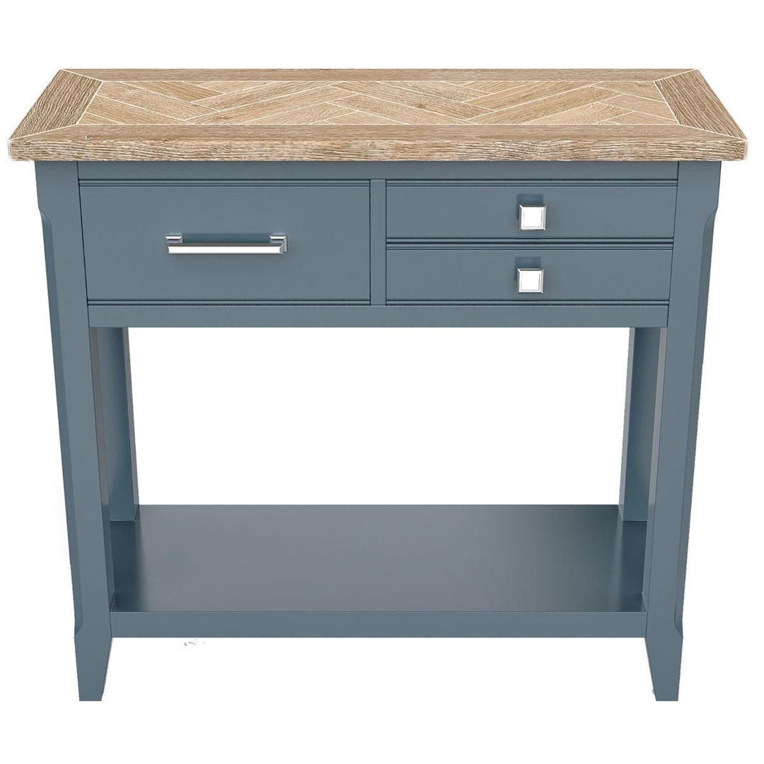 Signature Blue - Reclaimed Small Console Table3 - Duck Barn Interiors