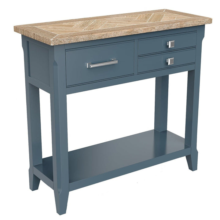 Signature Blue - Reclaimed Small Console Table2 - Duck Barn Interiors