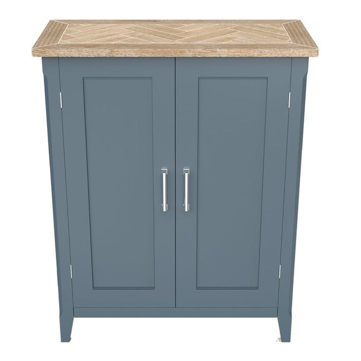 Signature Blue Shoe Storage Cupboard - Duck Barn Interiors