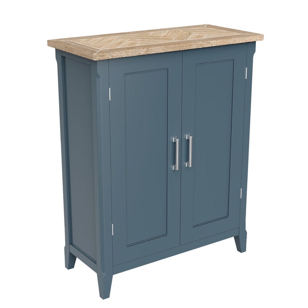 Signature Blue Shoe Storage Cupboard - Duck Barn Interiors