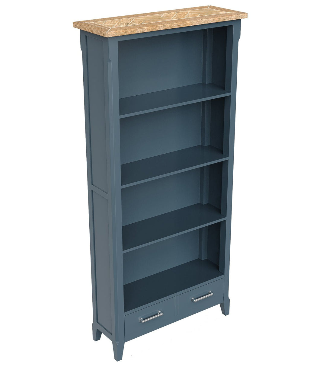 Signature Blue - Tall Bookcase2 - Duck Barn Interiors