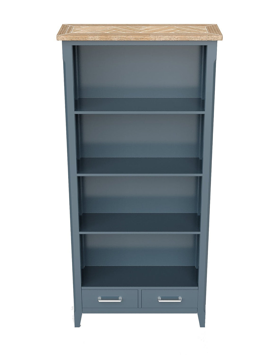 Signature Blue - Tall Bookcase3 - Duck Barn Interiors