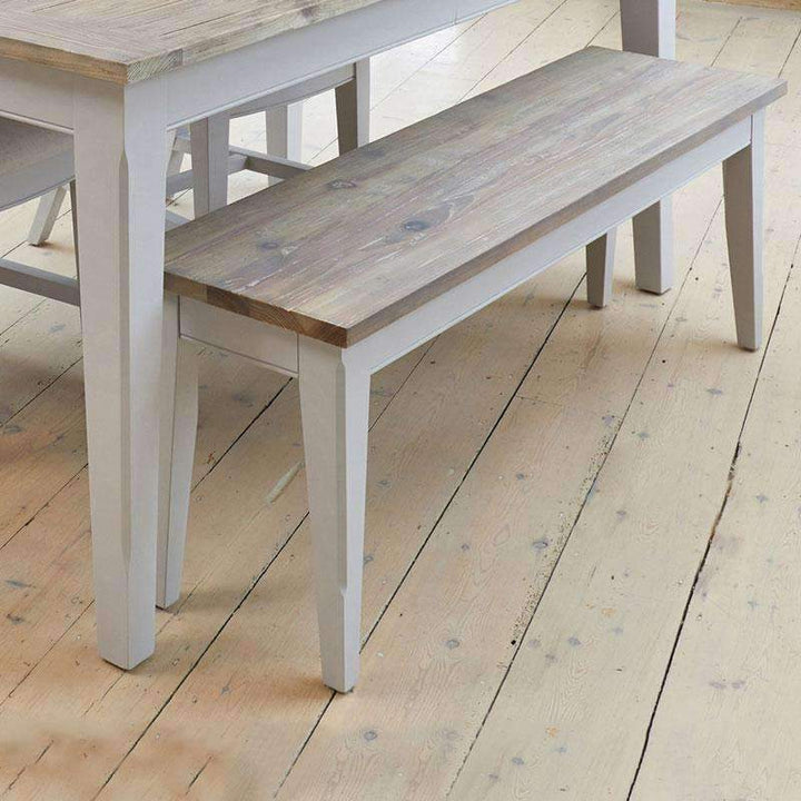 Signature Grey Dining Bench 130cm - Duck Barn Interiors