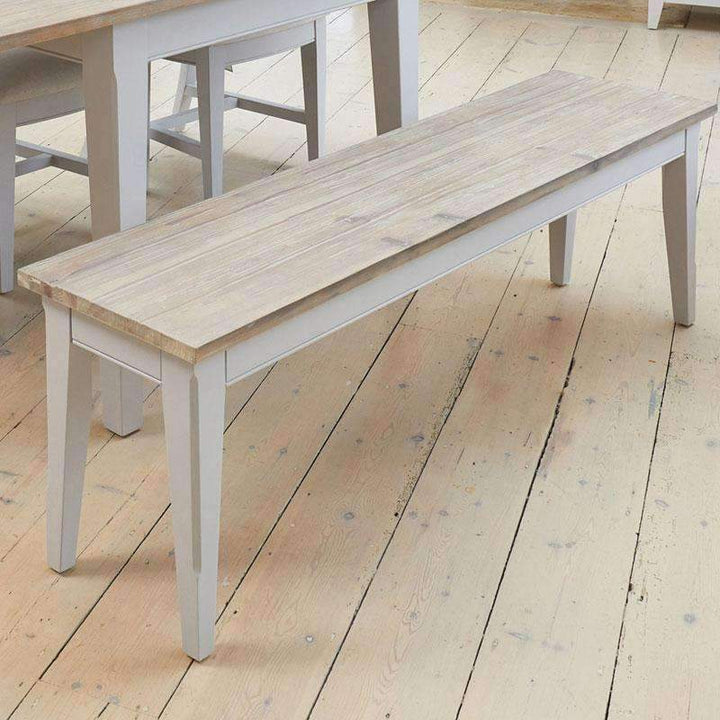 Signature Grey Dining Bench 150cm - Duck Barn Interiors