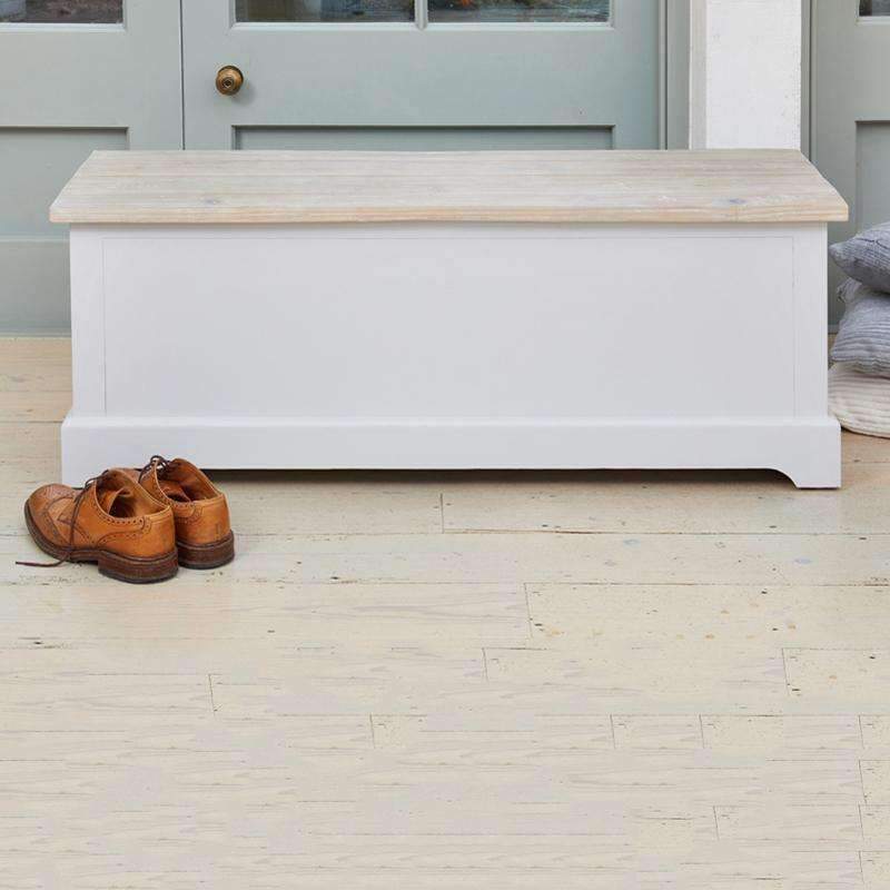 Signature Grey Hallway Storage Bench - Duck Barn Interiors