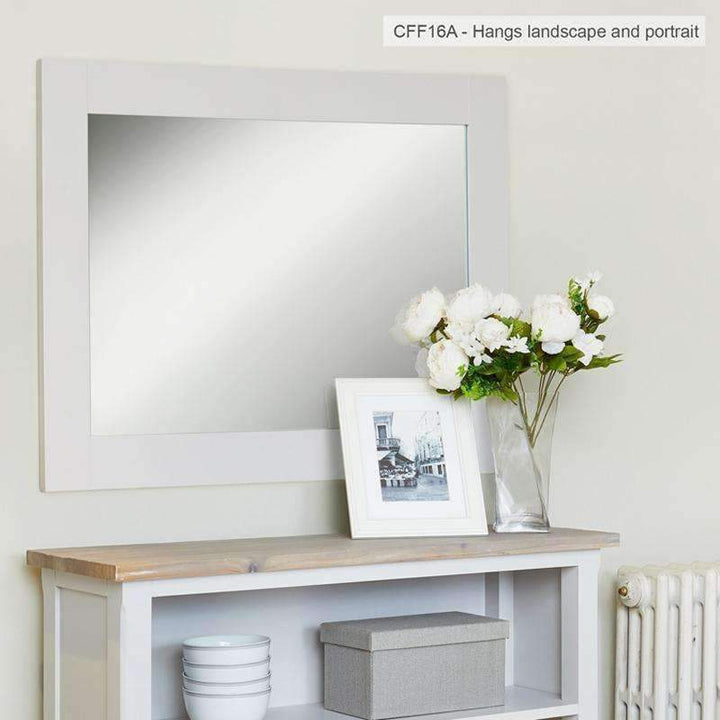 Signature Grey Large Rectangle Mirror - Duck Barn Interiors