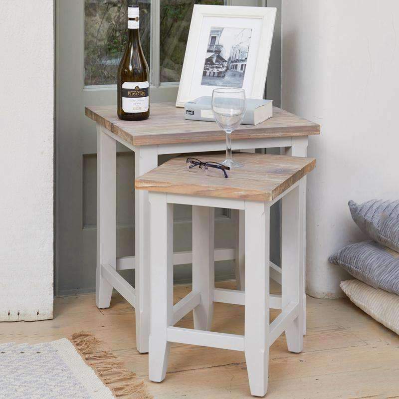 Signature Grey Nest of Two Tables - Duck Barn Interiors