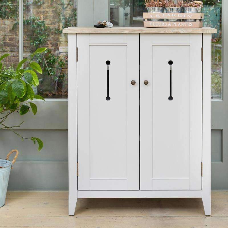 Signature Grey Shoe Storage Cupboard - Duck Barn Interiors