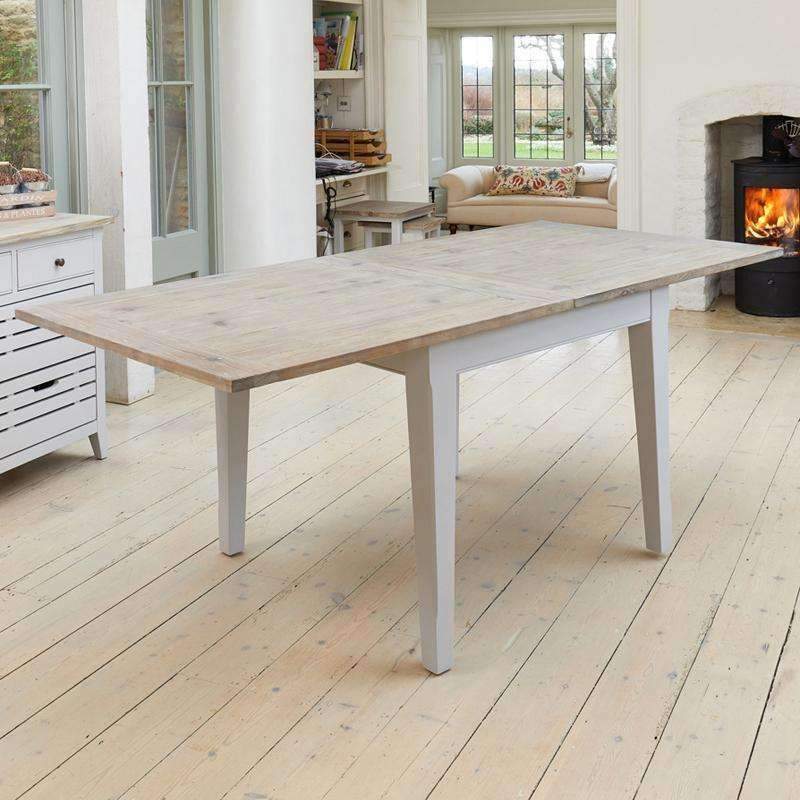 Signature Grey Square Extending Dining Table - Duck Barn Interiors