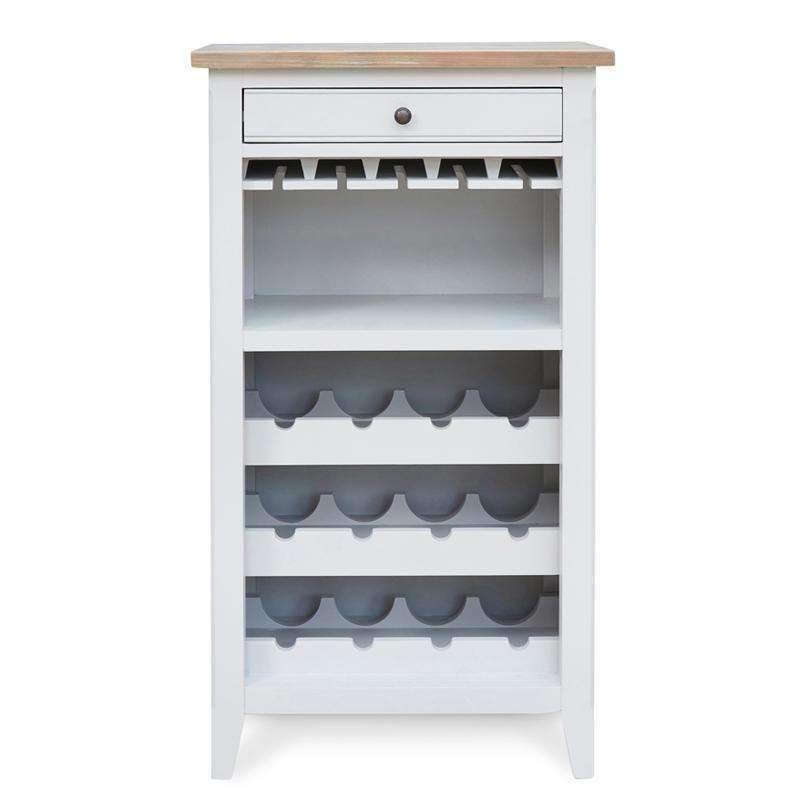 Signature Grey Wine Rack Cabinet - Duck Barn Interiors