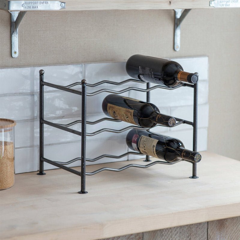 Farringdon Steel Wine Rack - Small1 - Duck Barn Interiors