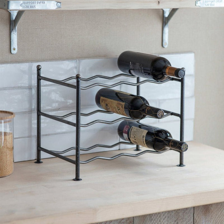 Small Farringdon Wine Rack - Steel - Duck Barn Interiors