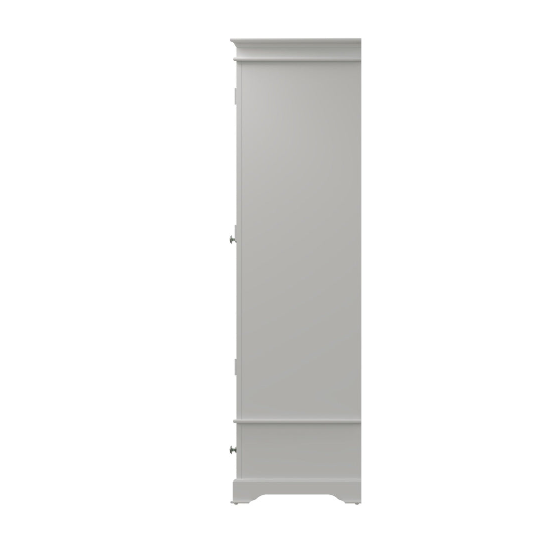 Snowdrop White Painted 2 Door Wardrobe - Duck Barn Interiors