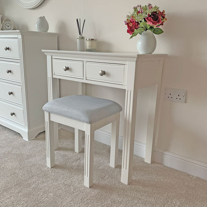 Snowdrop White Painted Dressing Table - Duck Barn Interiors