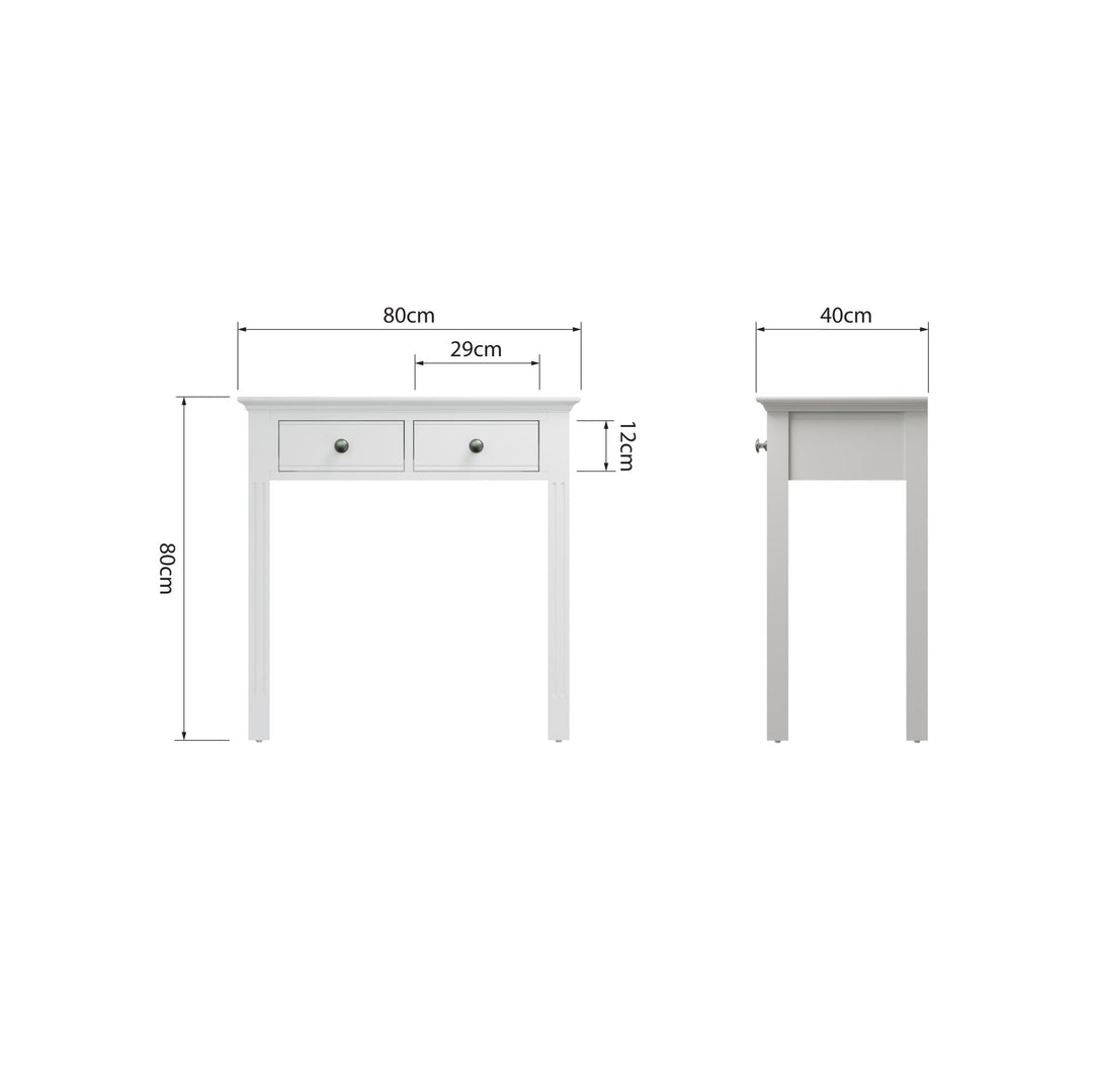 Snowdrop White Painted Dressing Table - Duck Barn Interiors