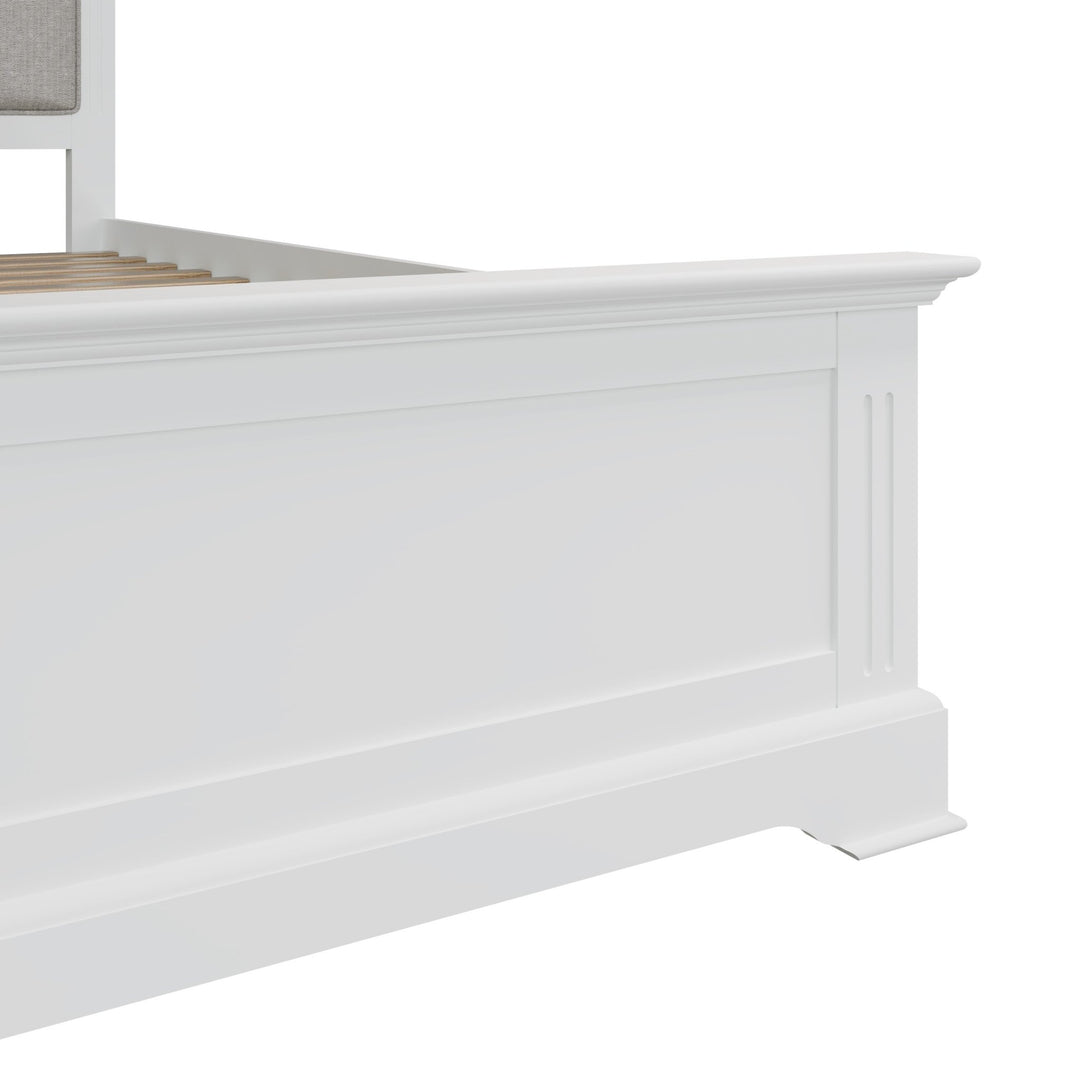 Snowdrop White Painted Single Bed Frame 3ft8 - Duck Barn Interiors