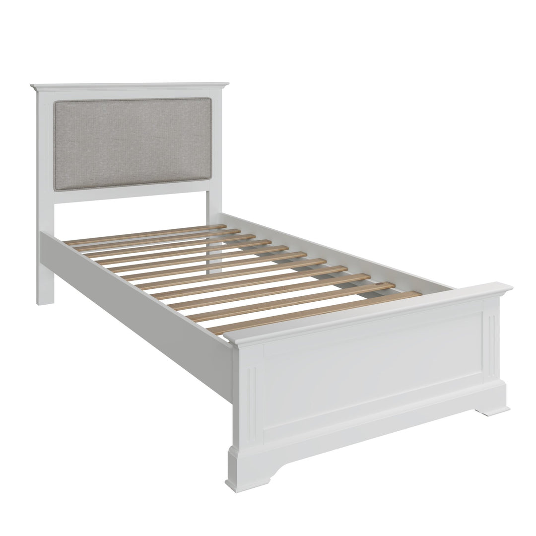 Snowdrop White Painted Single Bed Frame 3ft3 - Duck Barn Interiors