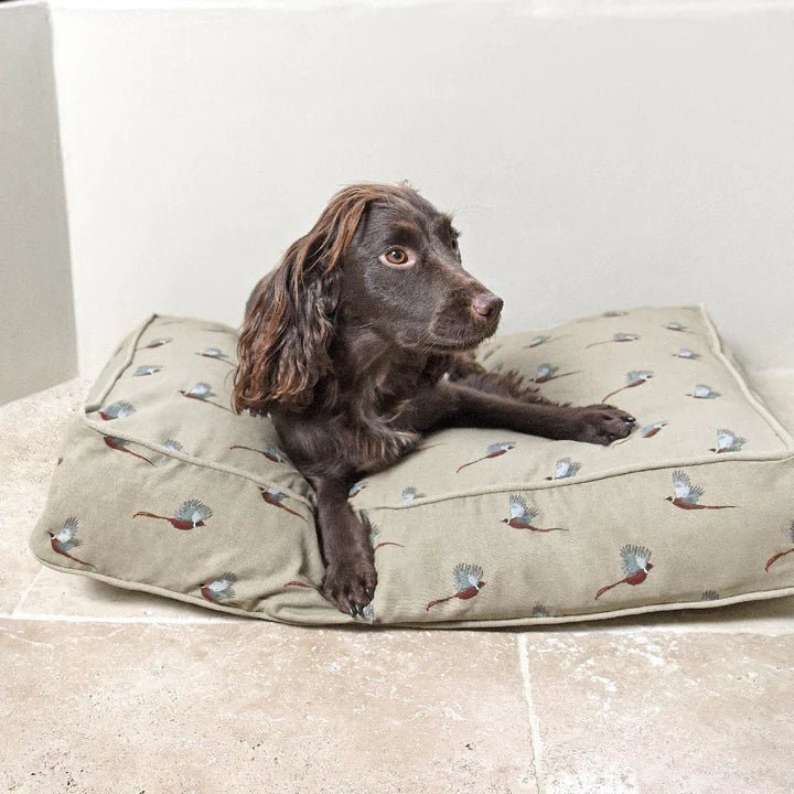 Sophie Allport Pheasant Dog Bed Mattress (2 sizes) - Duck Barn Interiors