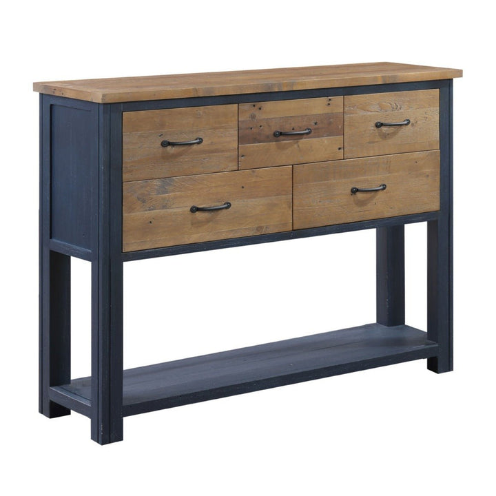 Splash of Blue Console Table with Drawers3 - Duck Barn Interiors