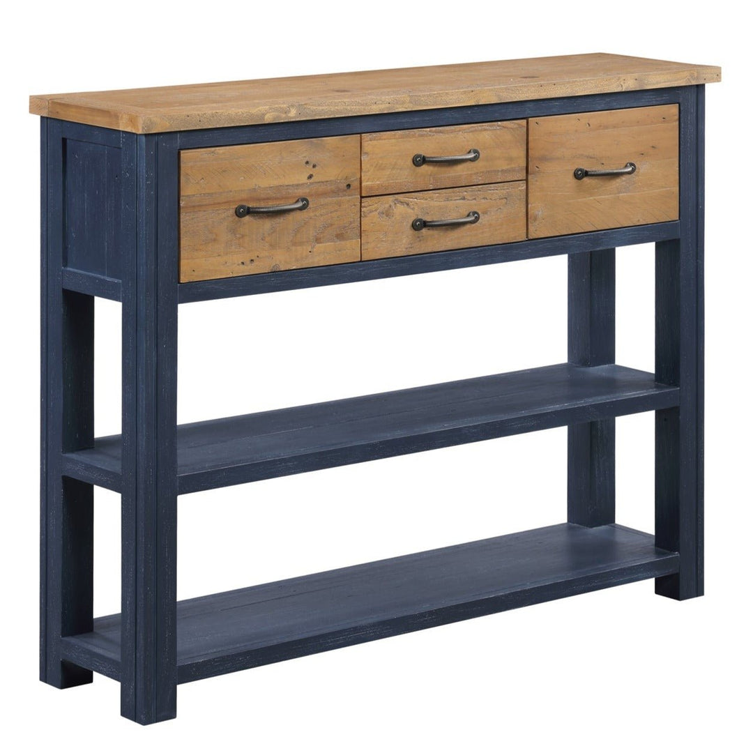 Splash of Blue Console Table with Storage3 - Duck Barn Interiors