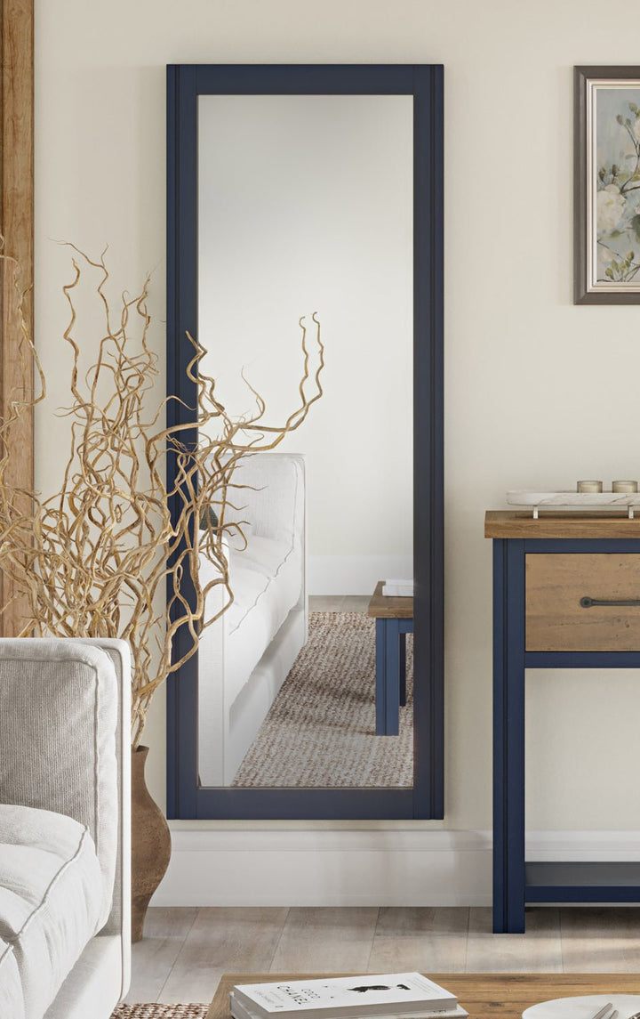 Splash of Blue Extra Long Wall Mirror5 - Duck Barn Interiors