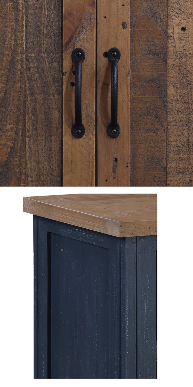 Splash of Blue Shoe Storage Cupboard With Drawer5 - Duck Barn Interiors