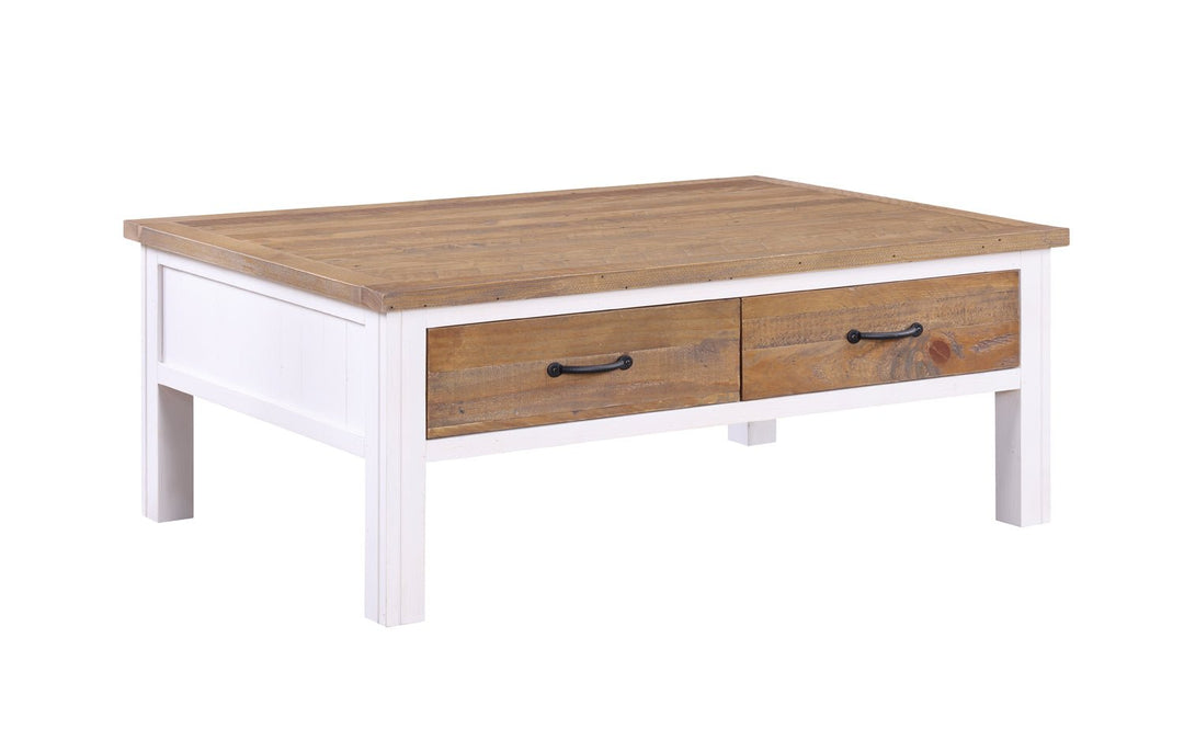 Splash of White Coffee Table With Four Drawers4 - Duck Barn Interiors