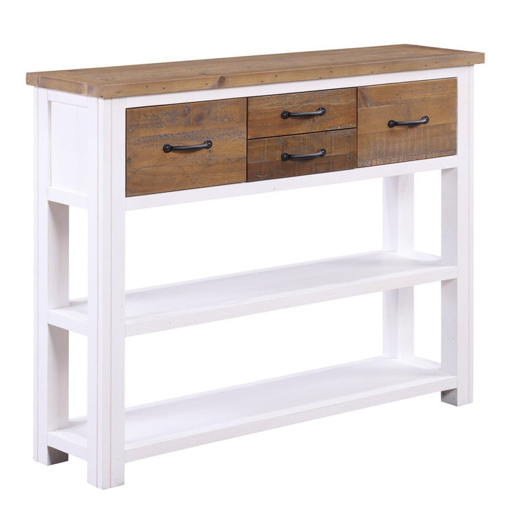 Splash of White Console Table with Storage4 - Duck Barn Interiors