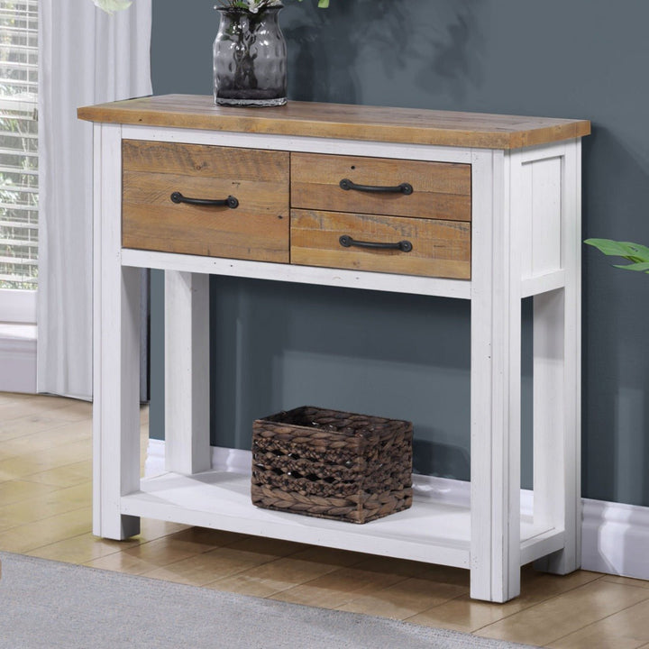 Splash of White Small Console Table1 - Duck Barn Interiors