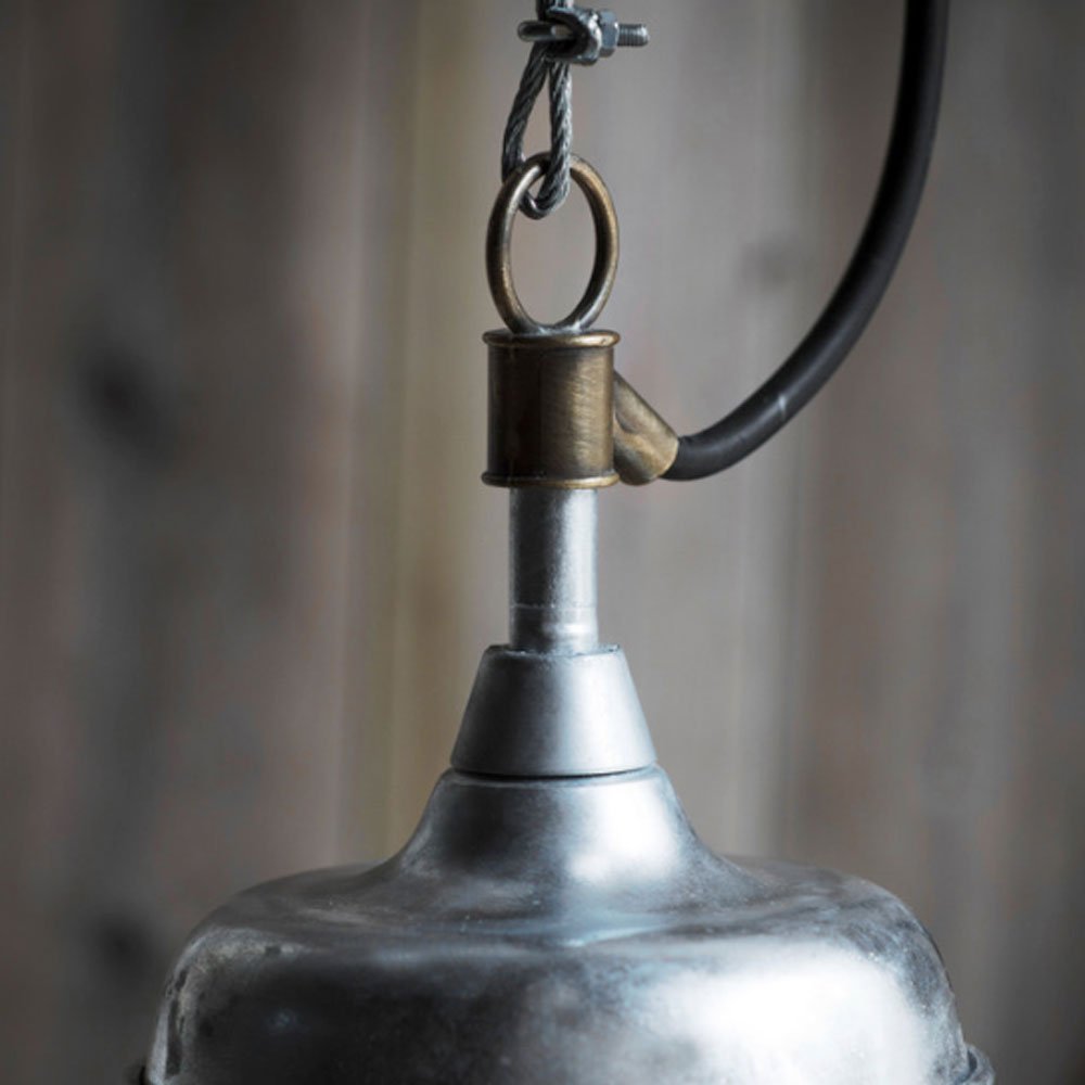 St Ives Harbour Outdoor Pendant Light - Galvanised Steel2 - Duck Barn Interiors