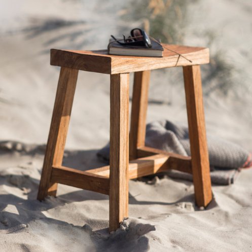 St Mawes Stool - Reclaimed Teak - Duck Barn Interiors