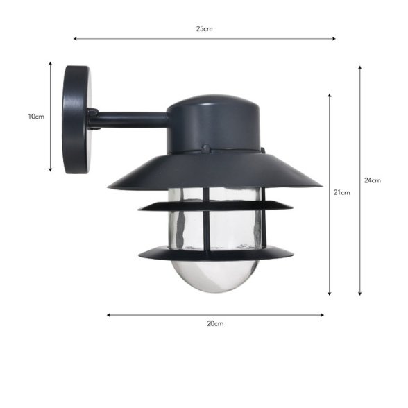 Strand Down Outdoor Light - Carbon - Duck Barn Interiors