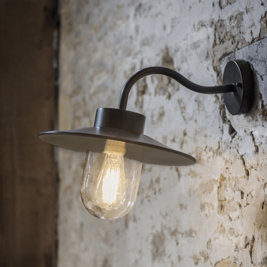 Swan Neck Light in Carbon - Steel - Duck Barn Interiors